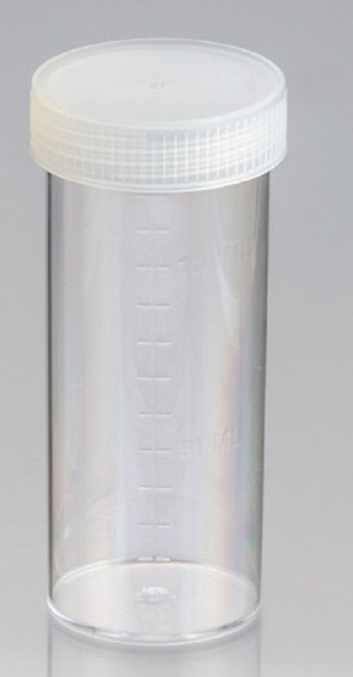 Techno Plas Flat Bottom Unlabelled Container Natural Cap 120ml