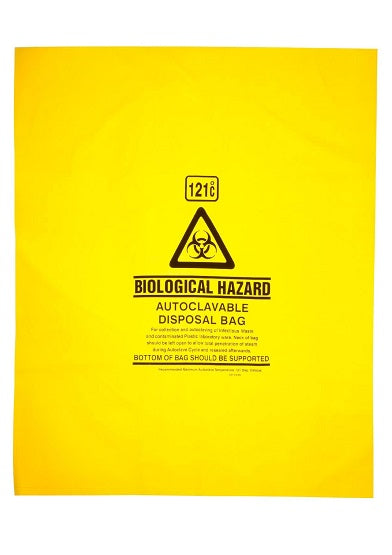 Bag Autoclave 50um Yellow 72cm X 91cm Ptd