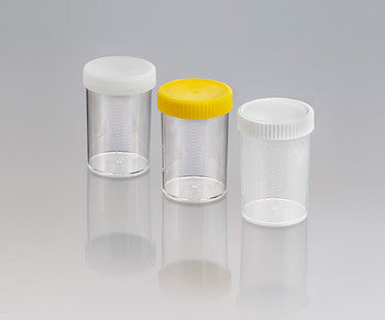 Techno Plas Flat Bottom Container G/Sterile Yellow Cap 500ml