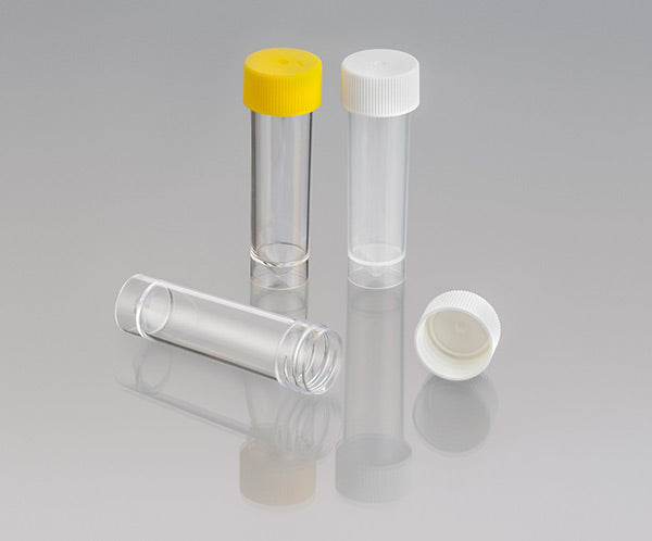 Techno Plas Universal Vee Bottom Container w/Screw Yellow Cap 30ml