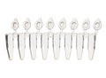 UltraFlux SnapStrip 8-Strip Tubes with Individually- Attached Dome Caps Clear