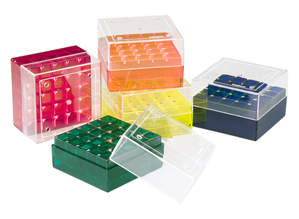 CryoFreeze 25-Place Polycarbonate Rack for 1.0/1.8mL Cryo Tubes Assorted Colors