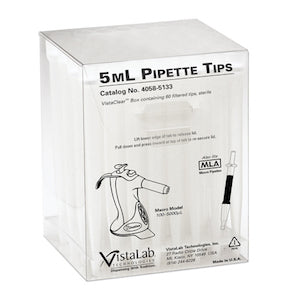 Vistalab Pipette Tips Filtered Ovation Graduated RNase/DNase Free & Non-Pyrogenic Certified Boxed St