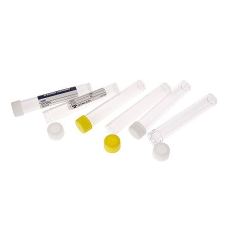 Techno Plas Flat Bottom Tube Unlabelled Natural Cap 10ml