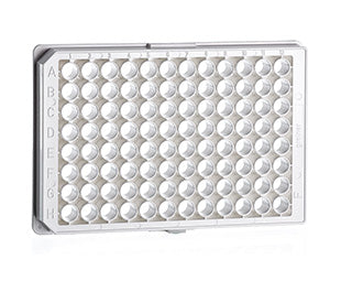 Greiner 96 Well Cell Culture Plate White uClear Bottom With Lid Flat Wellsa