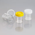 Techno Plas Flat Bottom Container Labelled G/Sterile Yellow Cap 70ml
