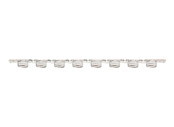 UltraFlux Flat Caps Optically-Clear for Real-Time PCR 8-Strip