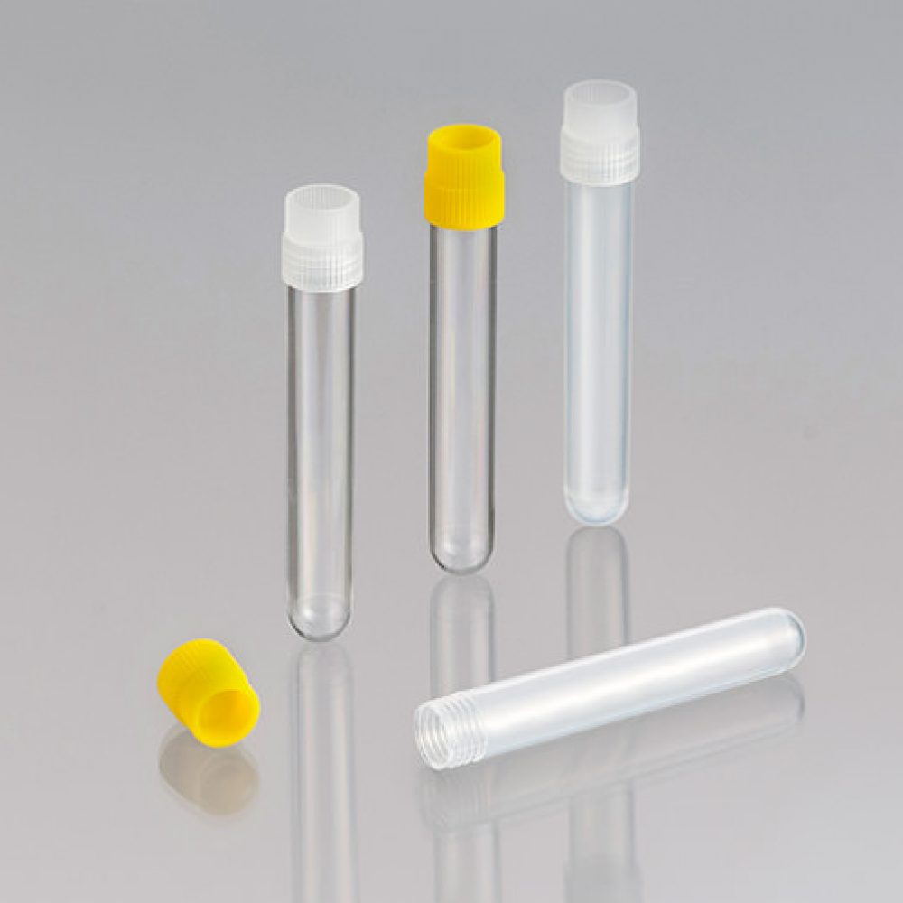 Techno Plas Round Bottom Tube Unlabelled G/Sterile Yellow Cap 5ml