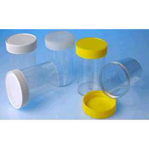 Techno Plas Flat Bottom Container Unlabelled Natural Cap 250ml