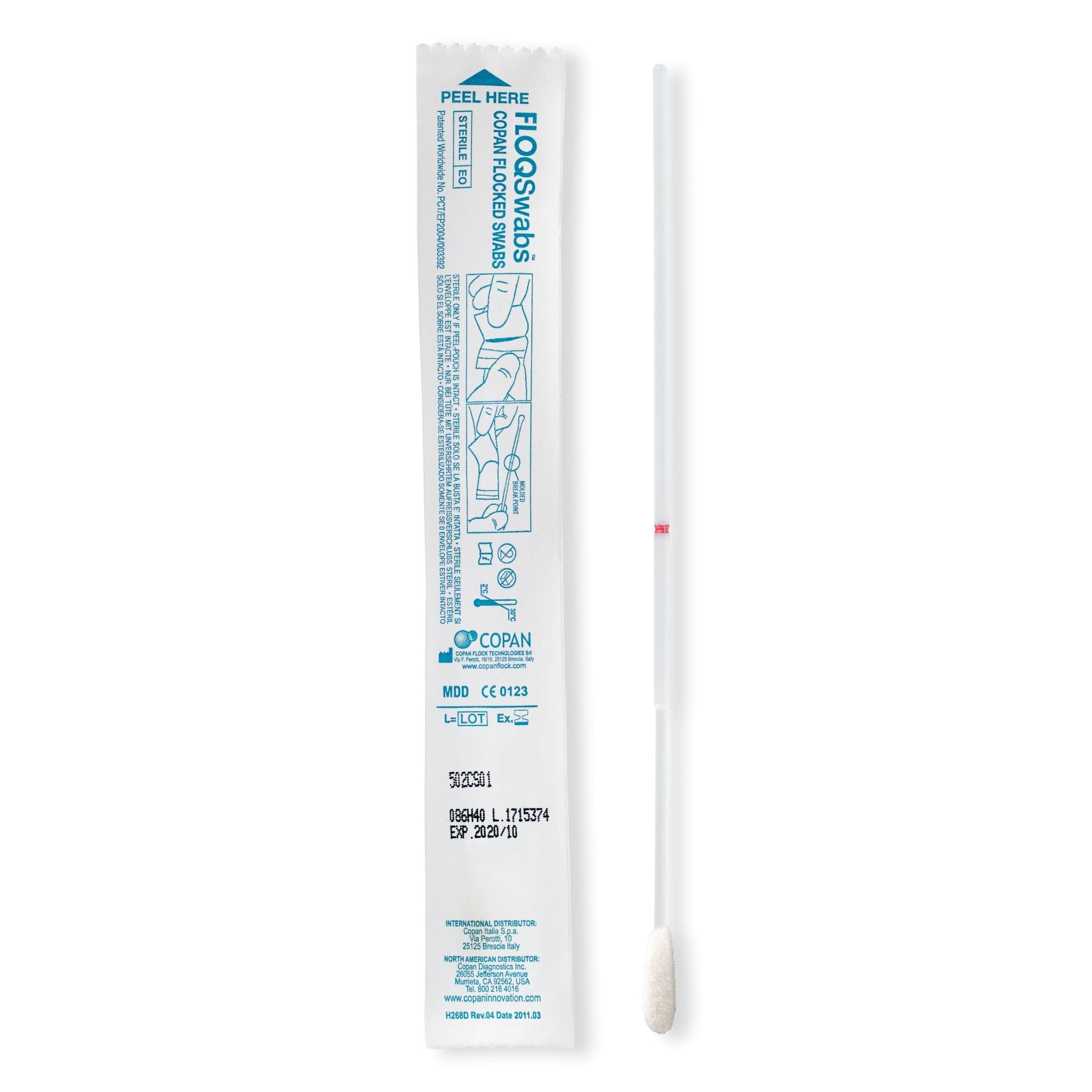 Copan Regular FLOQSwab® In Sachet With 80mm Breakpoint